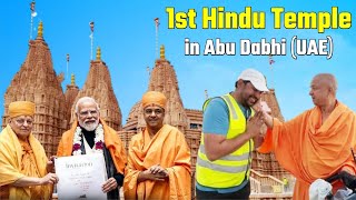 🕉️ HISTORIC FIRST HINDU TEMPLE opening in Abu Dhabi  पहला हिन्दू मंदिर  Cycle Baba 🕉️ [upl. by Kiel462]