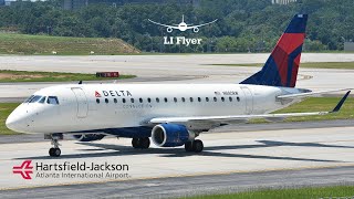 13 MINUTES OF PLANE SPOTTING at HartsfieldJackson Atlanta International Airport [upl. by Nishom190]