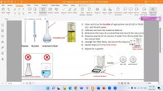 ANALCHEM1 Calibration of volumetric glassware [upl. by Tommi747]