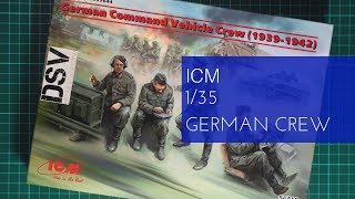 ICM 135 German Command Vehicle Crew 35644 Kit Review [upl. by Inimak]