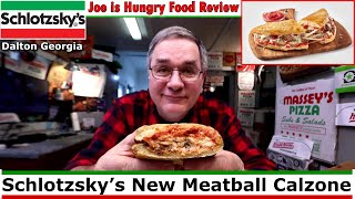 Schlotzsky’s New Meatball Calzone Review  Joe is Hungry 🍝🍖🍅🧀 [upl. by Fiden835]