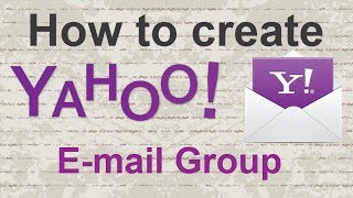 Video tutorial  How to create a Yahoo E mail Group [upl. by Cathy]