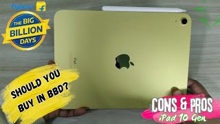 Should You Buy iPad 10th Generation in Big Billion Days 2024 Flipkart My experience with iPad 10 [upl. by Shirah]