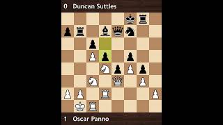 Oscar Panno vs Duncan Suttles  Palma de Mallorca Interzonal 1970  Round 22 [upl. by Jess]