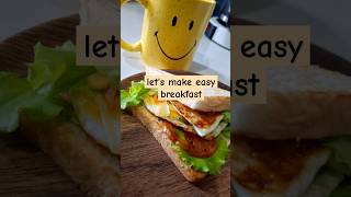 Simple egg tomato lettuce sandwich sandwich breakfastideas [upl. by Llemij]