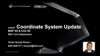 CIVIL 3D MAP3D INFRAWORKS COORDINATE SYSTEM UPDATE UTILITY [upl. by Suiremed]