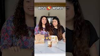 5⭐️ vs 1⭐️ Boba Chai Review Cheap vs Expensive Food Challenge foodchallenge thakursisters [upl. by Lundell529]