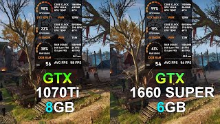 GTX 1070 Ti vs GTX 1660 SUPER  Test in 10 Games tested in 2023 [upl. by Sachi821]