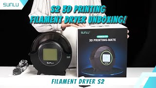 Sunlu S2 3D printing filament dryer unboxing [upl. by Neivad]