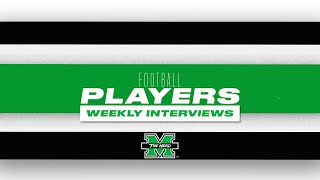 Marshall Football Player Weekly Interviews [upl. by Llenwad]