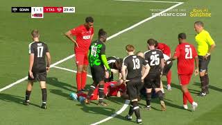 Theo Baker Badly Injured at Sidemen Charity Match 2023 [upl. by Swarts]