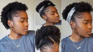 EASY Back to School Hairstyles on Short 4C Natural Hair NO GELMona B [upl. by Missak982]