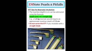 Neonatal Intubation Tube Size doctor medical nursing [upl. by Ahsla832]