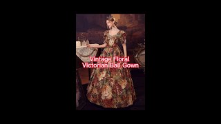 Vintage Floral Jacquard Victorian Masquerade Ball Gown Rococo Historical Dress Theater Costume [upl. by Xantha]