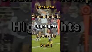 Sectional Championship Highlights footballshorts highschoolfootball highlights americanfootball [upl. by Attelrak797]