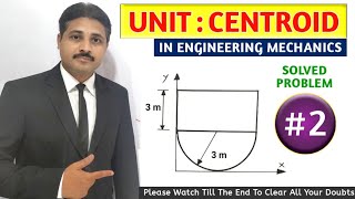 CENTROID SOLVED PROBLEM 2 IN ENGINEERING MECHANICS TIKLESACADEMYOFMATHS [upl. by Olegnaid]