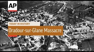 WWII OradoursurGlane Massacre  1944  Today In History  10 June 18 [upl. by Enaillil]