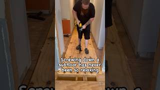 I bought a new tool to make screwing down flooring way easier tools construction building [upl. by Aidile]