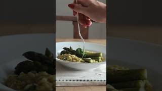 Roasted Asparagus and Pesto Risotto shorts [upl. by Sullecram256]