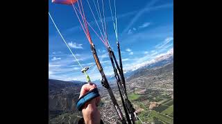 Vols à Vercorin  Mes premières fermetures asymétriques paragliding parapente [upl. by Yrolam640]