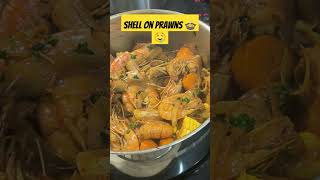 Shell on prawns cooking prawns recipe shirmp foodie zambianyoutuber viralshort livestream [upl. by Langille120]