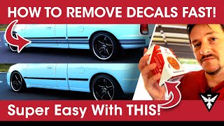 How To Remove Decals and Stickers from Your Car  Easy DIY Guide [upl. by Adihsaar]