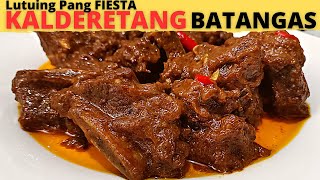 KALDERETANG BATANGAS  Kalgeretang Batangas  Kalderetang Baka BATANGAS Style Beef Caldereta Recipe [upl. by Borszcz]