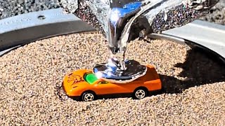 Molten Aluminum Vs Matchbox Car molten aluminium experiment satisfying [upl. by Gemini]