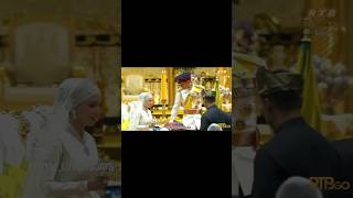 Prince Mateen with his wife Dayang Anisha Royal wedding in Brunei trending like share subscribe [upl. by Elehcor]