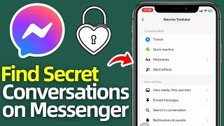 How to Find Secret Conversations on Messenger [upl. by Birkle]