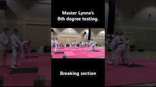 Our esteemed Master Lynne’s 8th degree testingtaekwondo testing karate martialarts fitness [upl. by Ennoryt]