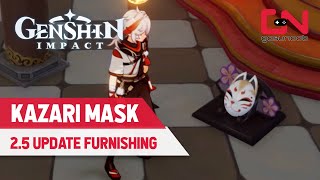 Genshin Impact How to get a Kazari MASK FURNISHING from 25 Update [upl. by Aym]