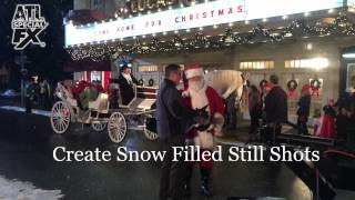 Fake Snow Behind The Scenes TV Commercial by Atlanta Special FX [upl. by Arikat349]