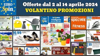 volantino EUROSPIN dal 2 al 14 aprile 2024 ✅ Speciale fitness 🔥 Mobili da Giardino e Accessori [upl. by Agnot]