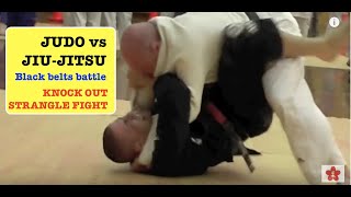 JUDO vs JUJITSU coaches KO fight [upl. by Yannodrahc]