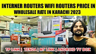 Internet Router prices in Pakistan  MT Link Router  TP Link Router  Tenda Router  Android tv Box [upl. by Englis]