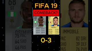 Immobile vs Osimhen FIFA ciroimmobile osimhen [upl. by Maxim9]