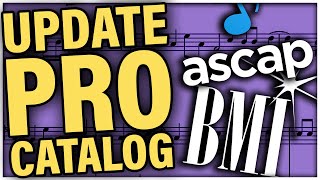 How to Update Catalog on ASCAP BMI or other Performing Rights Organizations Tutorial [upl. by Rothberg]