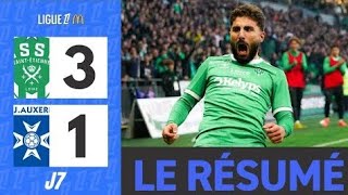 Saint Etienne Auxerre  31  Le Résumé  Ligue 1 202425  asse auxerre [upl. by Hayne819]