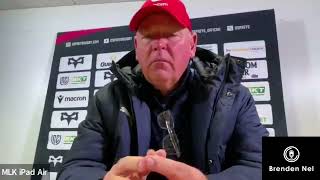 BULLS Coach Jake White reacts to David Kriels red card and win over Ospreys [upl. by Basile631]