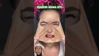 MAMA SITI PAKAI MASKER makeup makeuptutorial beauty makeupartist makeuptransformation [upl. by Mareah]