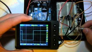 On A BreadBoard 555 Frequency Generator [upl. by Marlie186]