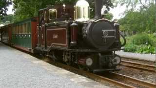 HD Ffestiniog Railways Replica Single Fairlie Taliesin Departs Minffordd with Empty Stock [upl. by Palla]