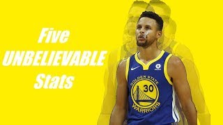 Five INCREDIBLE Stephen Curry Stats  2018 [upl. by Fry365]