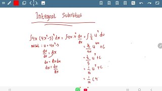 Kalkulus Integral  Integral Substitusi [upl. by Eradis]