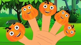 Pumpkin Finger Family  Scary Songs  Nursery Rhymes  Baby Songs  Childrens Videos [upl. by Aneeras]