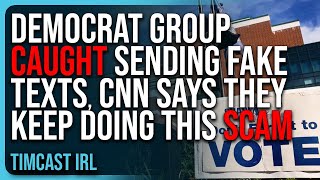 Democrat Group CAUGHT Sending Fake Texts CNN Says They KEEP DOING THIS SCAM [upl. by Proudfoot238]