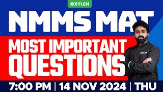 NMMS MAT  Most Important Questions  Xylem Class 8 [upl. by Steffy]