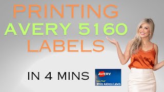 How to Print Return Address Labels  Avery 5160 2024 [upl. by Farro]