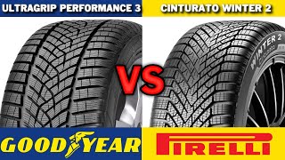 Goodyear UltraGrip Performance 3 vs Pirelli Cinturato Winter 2 2024 REVIEW [upl. by Ihcur]